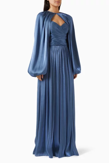 فستان سهرة سيرين وبوليرو سيدا جورجيت لوركس