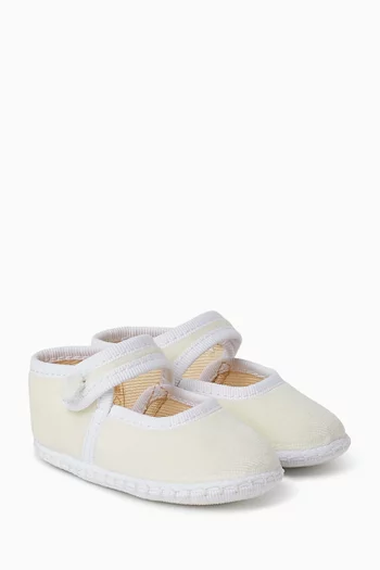 High-top Ballerina Flats in Velvet