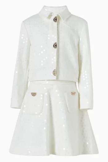 تنورة مطرزة بالترتر