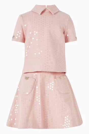 بلوزة مطرز بالترتر دينم