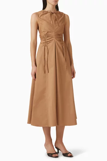 Cargo Dress in Cotton Satin