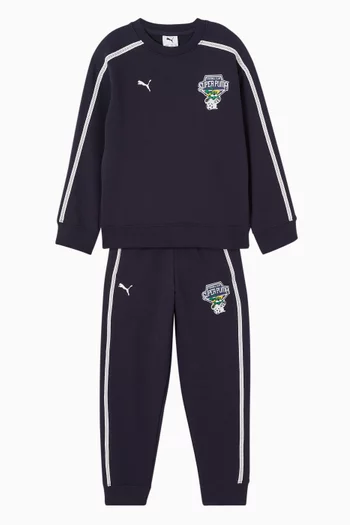 سويت شيرت سوبر بوما بقصة فضفاضة وخطوط T7