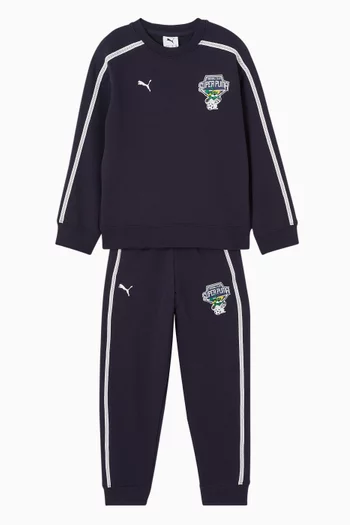 بنطال رياضي بقصة فضفاضة وشعار T7‏