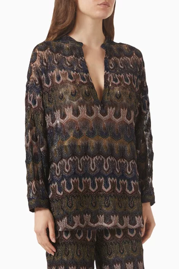 بلوزة فيسكوز لامع