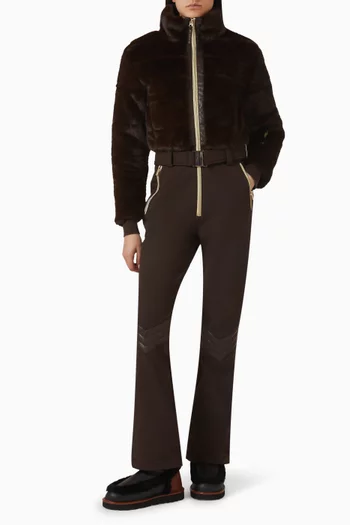 Altitude Ski Suit in Faux Fur