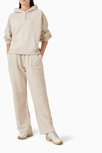 كنزة هينلي بغطاء رأس قماش بارز الملمس