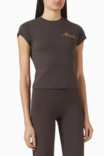 Signature Baby T-shirt in Cotton Jersey