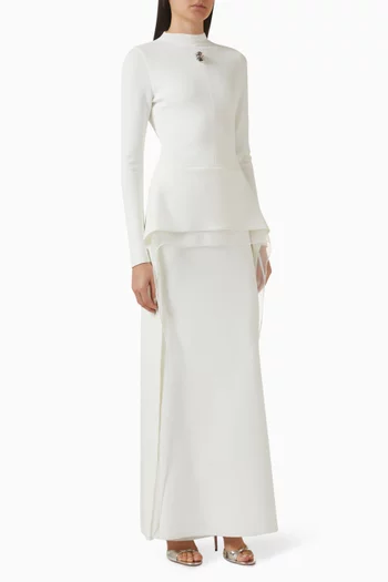 فستان ستاري بتصميم جرس