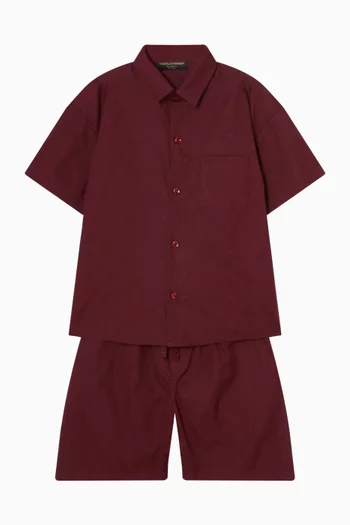 Logo Shirt in Cotton-poplin