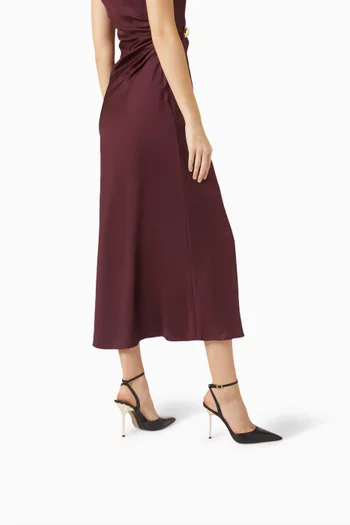 حذاء كلاسيك أوشا بسير خلفي وكعب 110 مم جلد نابا