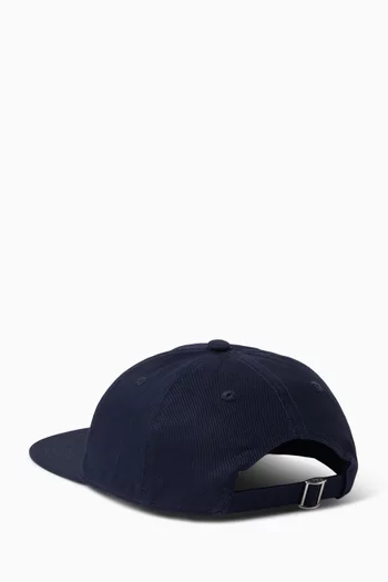 Slogan Rose Cap in Cotton