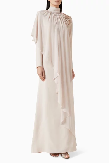 فستان هينا طويل بكشكش