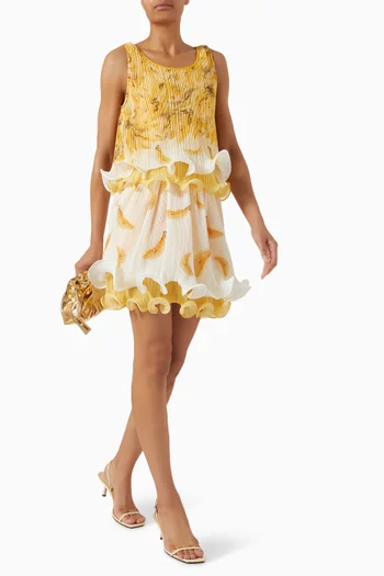 تنورة باذرز قصيرة بطيّات وحافة واسعة