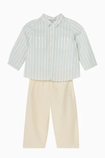 بنطال باندي قطن بوبلين