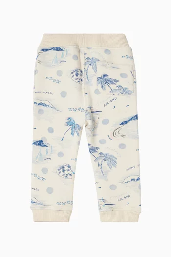 Bram Printed Sweatpants in Cotton