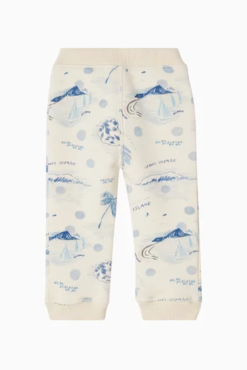 Bram Printed Sweatpants in Cotton