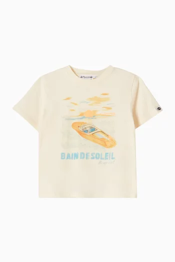 تي شيرت ثيبالد بطبعة جزيرة