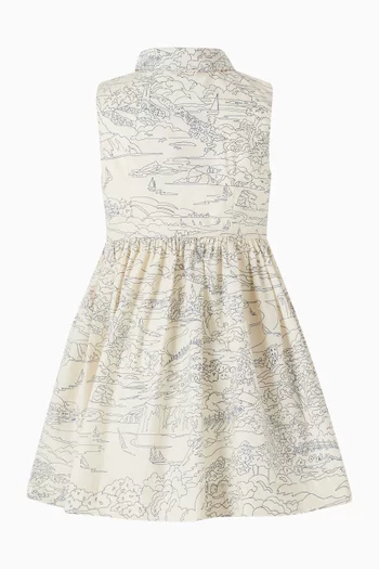 Anne Printed Collared Dress