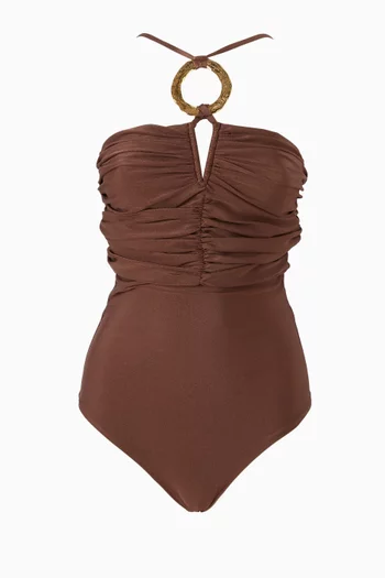 لباس سباحة ايسلا قطعة واحدة ستان ليكرا