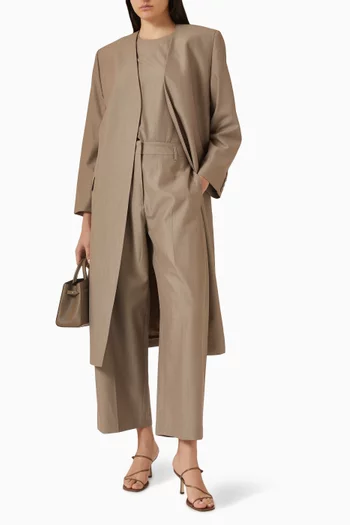 Crop Barrel-leg Pants