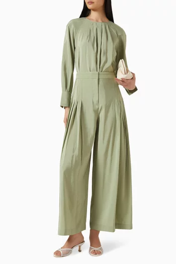 Pleated Wide-leg Pants
