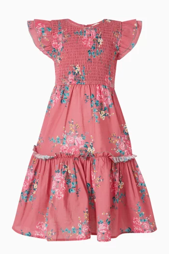 فستان استر بنقشة زهور