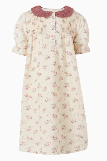 فستان لوريدانا بنقشة زهور 