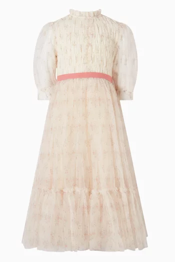 فستان فالينتينا بزهور 