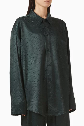 Strass-embellished Pyjama Shirt