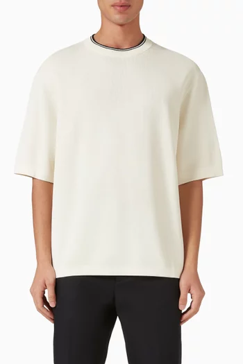 Oversized Contrast-tipped T-shirt