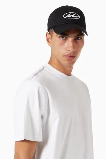 Round Logo Cap in Cotton