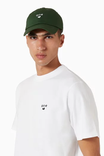 Heart Logo Cap in Cotton