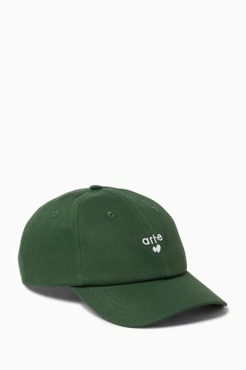 Heart Logo Cap in Cotton