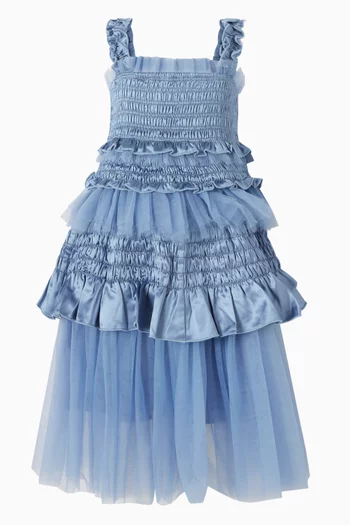 Xenia Ruffled Smocked Dress