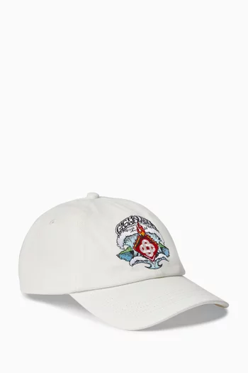 Waves Embroidered Cap