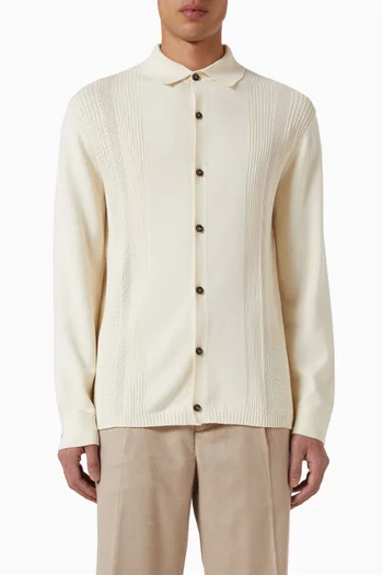 Structured Stripes Polo Shirt