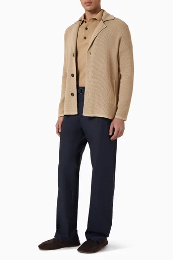 Structured Stripes Polo Shirt