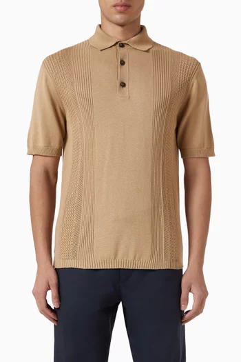 Structured Stripes Polo Shirt