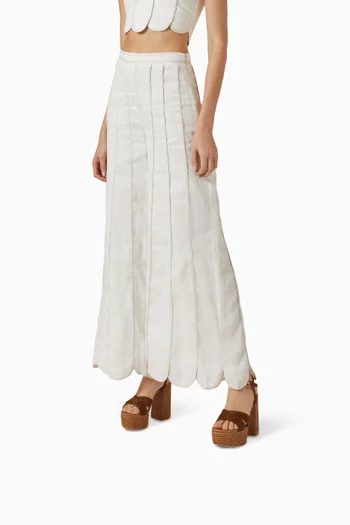 Marbella 70 Platform Sandals in Raffia & Suede