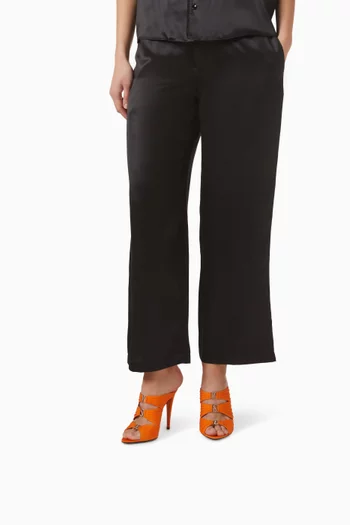 حذاء إميلي مفتوح من الخلف بكعب 110‏ مم ستان كريب