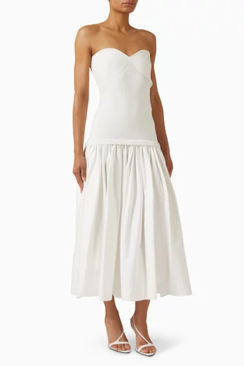 فستان كان قماش منسوج