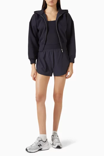 Cocoon Zip Hoodie in Organic Cotton Blend