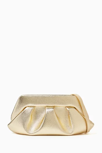 حقيبة كتف بيوس بتصميم مستطيل جلد لامع