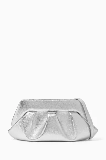 حقيبة كتف بيوس بتصميم مستطيل جلد لامع