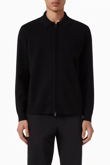 Milano Zip Jacket in Merino-wool