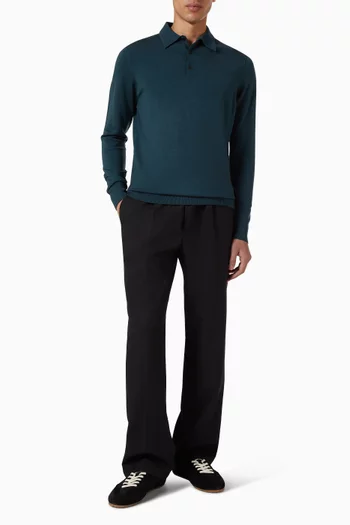 Polo Shirt in Merino-wool