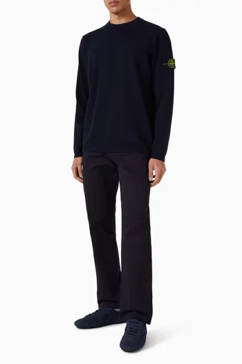 Knit Crewneck Sweater in Cotton