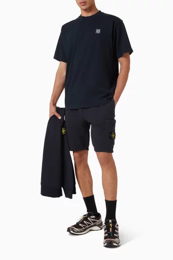 Combed Logo T-shirt in Organic Cotton-jersey