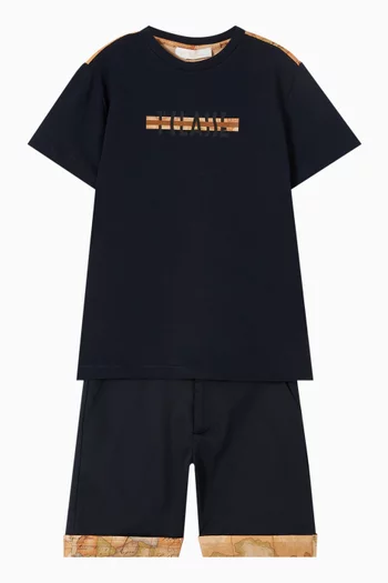 تي شيرت بطبعة قطن