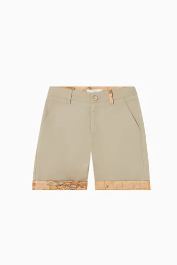 Map-print Bermuda Shorts